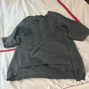 Eileen Fisher Charcoal V-Neck Sweater